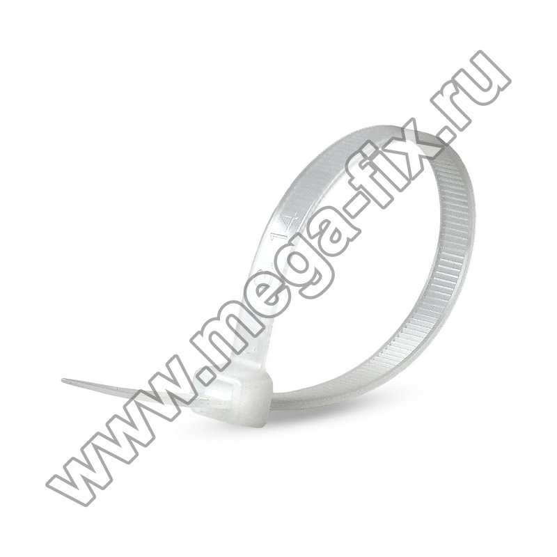 Стяжка нейлоновая MGF 7,6х200 мм белая (100 шт./ уп.)