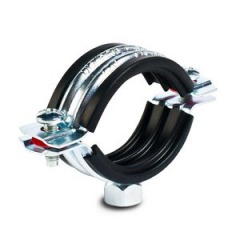 Хомуты сантехнические с резиновым уплотнителем Хомуты сантехнические с резиновым уплотнителем